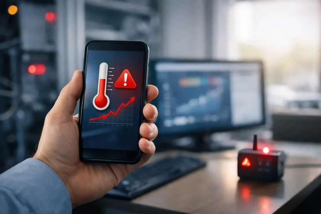 Alertas de temperatura en tiempo real eficaces